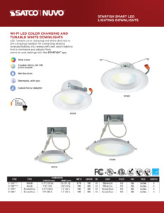 Satco-Starfish-Color-LED-Downlights