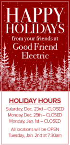 Holiday Hours