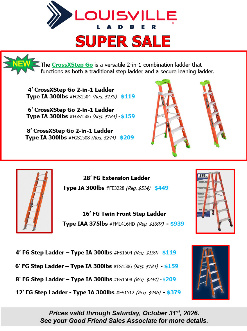 Louisville Ladder Sale